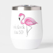 Pink Flamingo Oh Flock Ik ben 50 jaar (Voorkant)