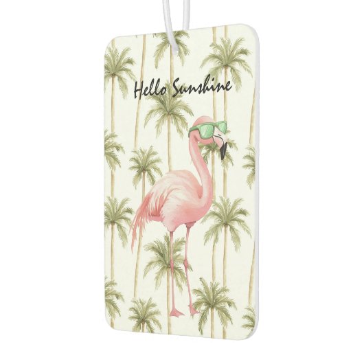 Pink Flamingo Palm Trees Luchtverfrisser (Links)