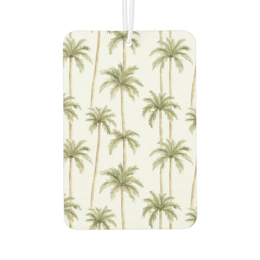 Pink Flamingo Palm Trees Luchtverfrisser (Achterkant)