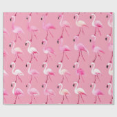 Pink Flamingo Paradise: Waterverf Patroon Cadeaupapier (Vlak)