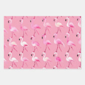 Pink Flamingo Paradise: Waterverf Patroon Inpakpapier Vel (Voorkant 3)