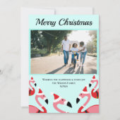 Pink Flamingo Santa Kerstmis (Voorkant)