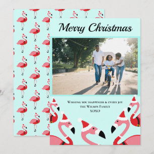 Pink Flamingo Santa Kerstmis