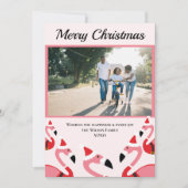 Pink Flamingo Santa Kerstmis (Voorkant)