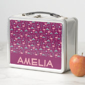 Pink Flamingo schattig rood patroon naam (In situ)