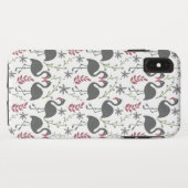 Pink flamingo seamless pattern flowers, leaves Case-Mate iPhone case (Achterkant (horizontaal))