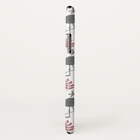 Pink flamingo seamless pattern flowers, leaves Case-Mate iPhone case (Achterkant / rechts)