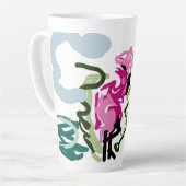 Pink flamingo set latte mok (Linkerhoek)