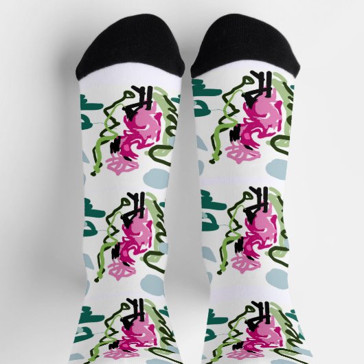 Pink flamingo set sokken (Top)