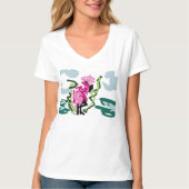 Pink flamingo set t-shirt (Voorkant)