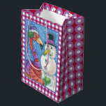 PINK FLAMINGO SNOWMAN CHRISTMAS GIFT BAG medium Cadeauzakje<br><div class="desc">BRENG EEN KLEIN AAN UW HOLIDAY GIFT-GIVING. PINK FLAMINGO EN SNOWMAN CHRISTMAS GIFT BAG Magenta/White Polka Dot *Customize ... Zoek overeenkomende items Susan Brack Design</div>