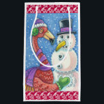 PINK FLAMINGO SNOWMAN CHRISTMAS GIFT BAG Small Klein Cadeauzakje<br><div class="desc">BRENG EEN KLEIN AAN UW HOLIDAY GIFT-GIVING. PINK FLAMINGO EN SNOWMAN CHRISTMAS GIFT BAG Magenta Trim Border *Customize ...  Zoek overeenkomende items Susan Brack Design</div>