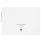 PINK FLAMINGO SNOWMAN, CHRISTMAS WENSKAART B (Achterkant Horizontaal)