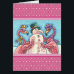 PINK FLAMINGO SNOWMAN, CHRISTMAS WENSKAART V<br><div class="desc">FLAMINGOS MAKEN PINK SNOWMEN. Verse : "MERRY PINK CHRISTMAS". EEN KLEINE MAKER VOOR DE FEESTDAGEN. CHRISTMAS GREETING/NOTE KAART roze/witte poolpuntgrens *Aanpassen ... .Zoek naar overeenkomende items Susan Brack Design</div>