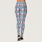 PINK FLAMINGO SNOWMAN HUMOROUS CHRISTMAS LEGGINGS (Achterkant)