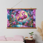 Pink Flamingo Stained Glass Mosaic Hangend Wandkleed (Slaapkamer)