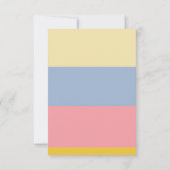 Pink Flamingo Summer Party Bedankkaart (Achterkant)