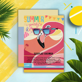 Pink Flamingo Summer Party Informatiekaartje