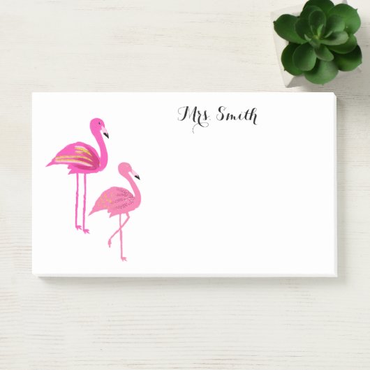 Pink Flamingo Teacher notes Post-it Notities (Kantoor)