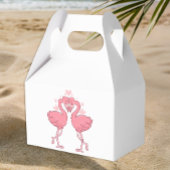 Pink Flamingo Tropical Beach Hawaiian Wedding Bedankdoosjes