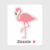 Pink Flamingo Tropical Bird Sticker (Vel)