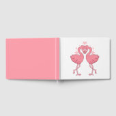 Pink Flamingo Tropical Hawaiian Beach Wedding Gastenboek (Volledig)