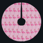 Pink Flamingo Tropical Paradise Island Bird Kerstboom Rok<br><div class="desc">Met een originele illustratie van een roze flamingo vogel op een roze achtergrond, is deze boomrok perfect voor het creëren van uniek vakantiedecor in je huis! Dit ontwerp is ook beschikbaar op andere producten. Zie je niet wat je zoekt? Hulp nodig bij aanpassingen? Neem contact op met Rebecca om iets...</div>