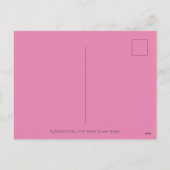 PINK FLAMINGO VALENTIJN HEARTS, LIVE BIRD WHIMSY FEESTDAGENKAART (Achterkant)