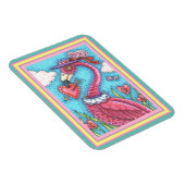PINK FLAMINGO VALENTIJN HEARTS, LIVE BIRD WHIMSY MAGNEET (Rechterzijde)