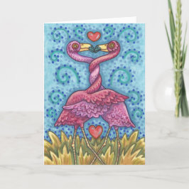 PINK FLAMINGO VALENTIJN KAART *Aanpassen