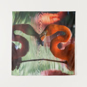 PINK FLAMINGO WANDKLEED (Voorkant (horizontaal))