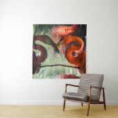 PINK FLAMINGO WANDKLEED (In Situ (horizontaal))
