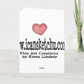 Pink Flamingo Whimsical Happy Birthday Kaart (Achterkant)