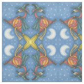 PINK FLAMINGO WITCH, HALLOWEEN FABRIC Mirror Stof (Swatch)