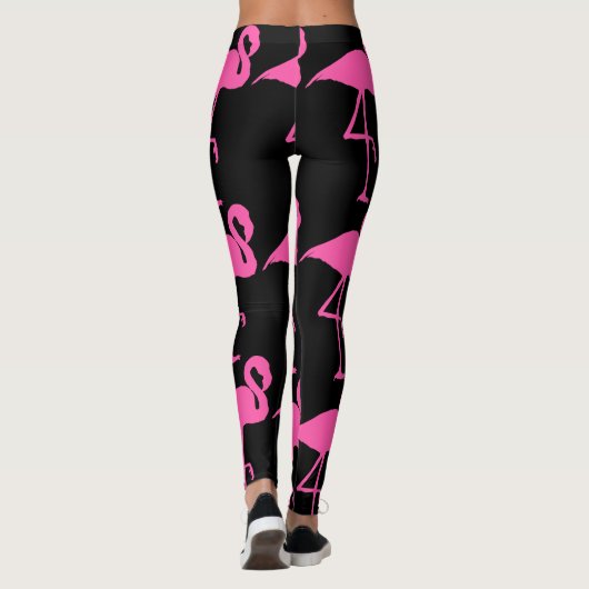 PINK FLAMINGO YOGA PANTS LEGGINGS (Achterkant)