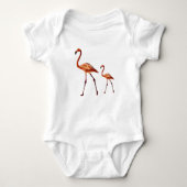 Pink Flamingos Baby Jersey Bodysuit (Voorkant)