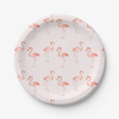 Pink Flamingos Baby shower Papieren Bordje (Voorkant)