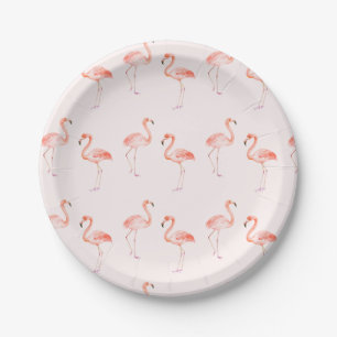 Pink Flamingos Baby shower Papieren Bordje