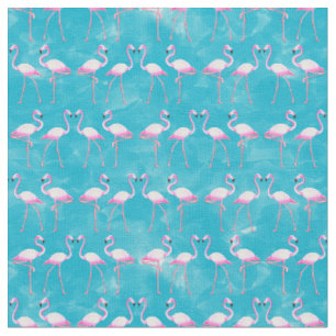 Pink Flamingos Beach Summer Stof