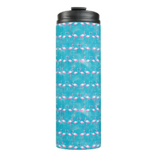 Pink Flamingos Beach Summer Thermosbeker