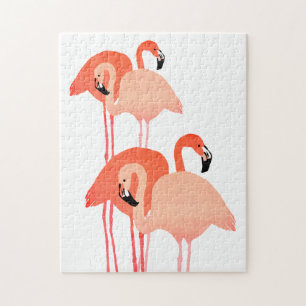 Pink Flamingos Beach Wedding Legpuzzel