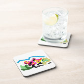 Pink flamingos  dance joy bier onderzetter (Rechterzijde)