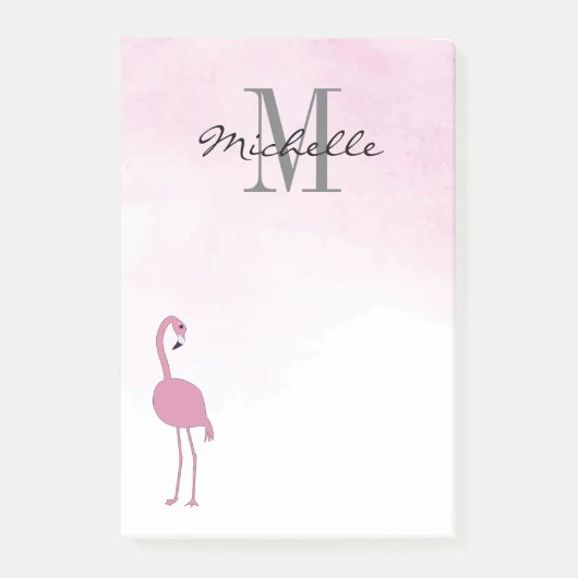 Pink Flamingos gepersonaliseerde Post-it Notes (Voorkant)