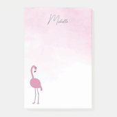 Pink Flamingos gepersonaliseerde Post-it Notes (Voorkant)