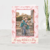 Pink Flamingos Happy Moederdag Kaart (Voorkant)