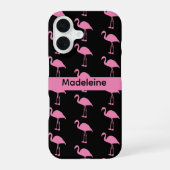 Pink Flamingos iPhone 16 Hoesje (Achterkant)