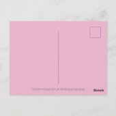 PINK FLAMINGOS MAKEN SNOWMAN, FUNNY CHRISTMAS BIRD BRIEFKAART (Achterkant)