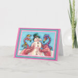 PINK FLAMINGOS MAKEN SNOWMAN, FUNNY CHRISTMAS BIRD FEESTDAGEN KAART<br><div class="desc">GEKKE VLAMINGOS DIE PINK SNOWMAN MAKEN. ZEKER OM TE PASSEN. Binnen de KAART "MERRY PINK CHRISTMAS"/ENVELOPE *Aanpassen ... .Zoek overeenkomende items Susan Brack-Design</div>