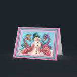 PINK FLAMINGOS MAKEN SNOWMAN, FUNNY CHRISTMAS BIRD FEESTDAGEN KAART<br><div class="desc">GEKKE VLAMINGOS DIE PINK SNOWMAN MAKEN. ZEKER OM TE PASSEN. Binnen de KAART "MERRY PINK CHRISTMAS"/ENVELOPE *Aanpassen ... .Zoek overeenkomende items Susan Brack-Design</div>