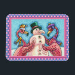 PINK FLAMINGOS MAKEN SNOWMAN, FUNNY CHRISTMAS BIRD MAGNEET<br><div class="desc">GEKKE VLAMINGOS DIE PINK SNOWMAN MAKEN. ZEKER OM TE PASSEN. HUMAAL HOLIDAY BRIEFKAART *Aanpassen ... .Zoek overeenkomende items Susan Brack-Design</div>